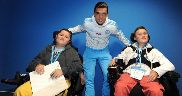 Une rencontre avec l'OM pour deux enfants malades