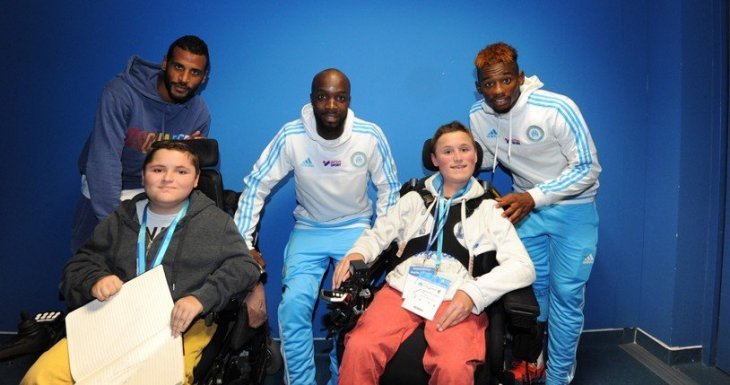 Une rencontre avec l'OM pour deux enfants malades