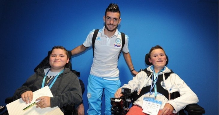 Une rencontre avec l'OM pour deux enfants malades